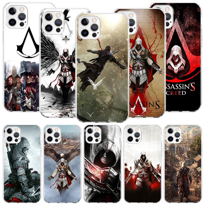 Чехол для телефона Assassin's Creed для Apple iPhone 17 Air 16 15 Plus 14 + 13 Mini 12 11 Pro Max 7 8 SE 16Max Мягкая накладка Co