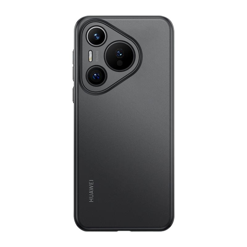 GURRS Huawei Pura70 Case Full-Coverage Ultra-Thin Matte Semi-Transparent Shockproof Simple Silicone Soft Cover Misty White