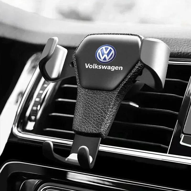 OBTLU1 Gravity Car Mount GPS Mobile Phone Holder Vent Clip Installation For VW R Line GTI Atlas Jetta Touareg Variant Golf Polo Taos