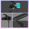 Wired In-ear Gaming Headset With Mic Stereo Bass Gaming Earphone With RGB Light Compatible For Laptop Cellphone PC