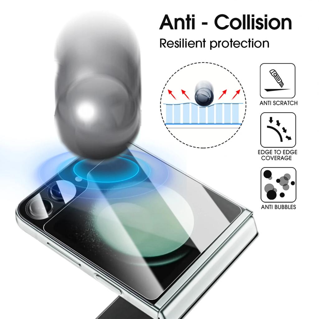 Закаленное стекло Защитные пленки для экрана для Samsung Galaxy Z Flip 7 6 5 Мягкая гидрогелевая пленка Защитная крышка для линзы с защитой от царапин для Samsung Z Flip 7