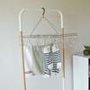 Oki Seisakusho Laundry Hanger, 28 Pinch, Foldable, Tangle-Resistant, Stainless Steel, DL 00381-4