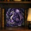 Fantasy Dragon Craft Set Fabric Poke Art Kit, Mythic DIY 3D Theme Home Decor Project, No-Sew Crafting Kit for Adults, Handmade