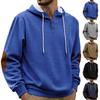 Men's Casual Composite Loose Fitting Pullover Solid Color Hooded Sports Thick Hoodie