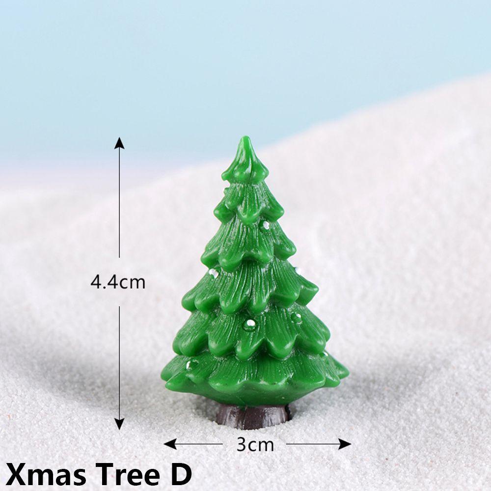 Doll House Fairy Garden Home Decor Xmas Tree Figurines Miniature Plant Christmas Decorations