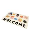 Стиль Ins Бытовой Вход Входная Дверь Коврик для Пола, Входная Дверь Шелковый Круг Мультяшный Коврик для Ног у Двери, Прихожая Коврик для Пола для Стирания Грязи