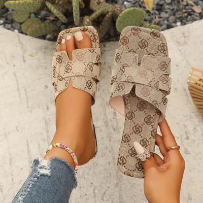 Дизайнерские джинсовые тапочки для женщин Обувь Плоские сандалии С открытым носком Женские повседневные шлепанцы Женские пляжные тапочки Женские роскошные сандалии