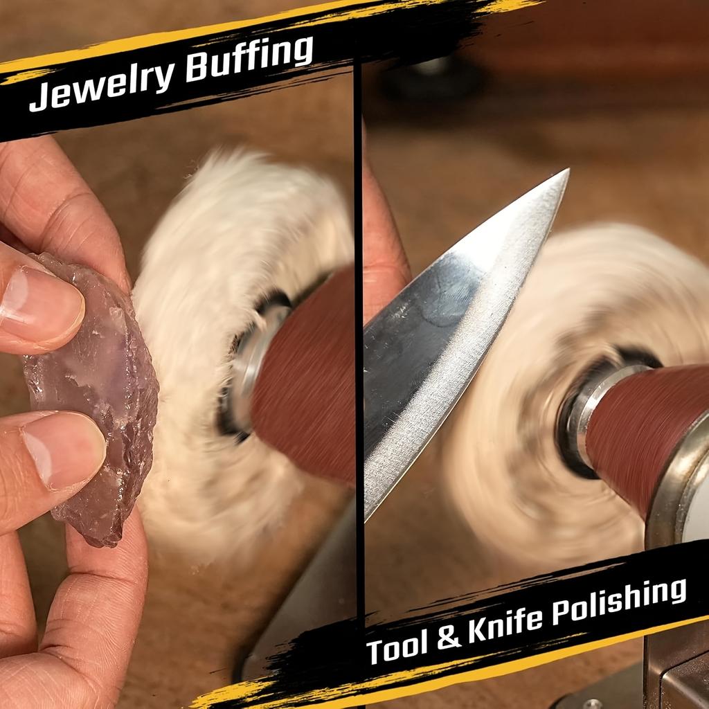 Мини электрический ленточный шлифовальный станок с 7 регулируемыми скоростями и 10 лентами - Компактный шлифовальный станок-точилка для изготовления ножей, работы по дереву и металлу