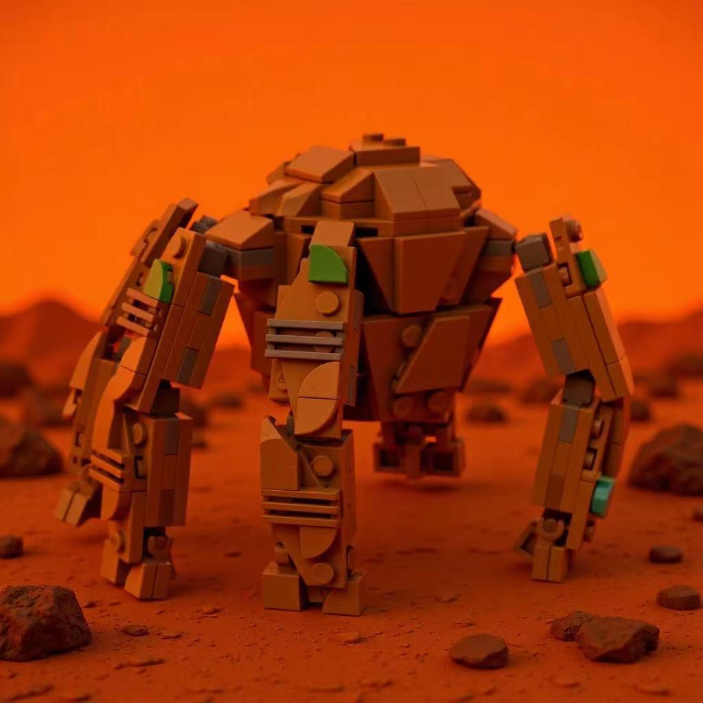Project Hail Mary Rocky Silicone Alien Action Figure Model Toy Building Block Set for Boys Birthday Gift
