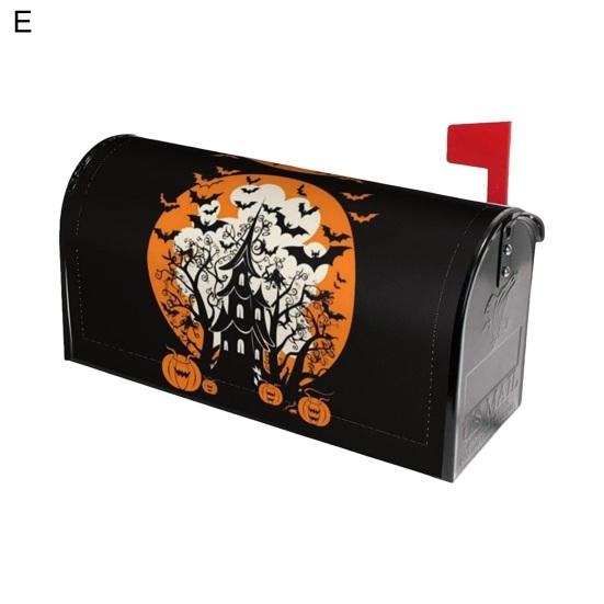 Крышка почтового ящика, магнитная обертка на тему Хэллоуина, красочный готический чехол для почтового ящика для сада