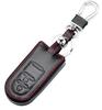 Leather Smart Key Case for 2 Specially Scratch Resistant [IKT] Daihatsu/Toyota Vehicles, Buttons, Black/Tanto/Move/Move Custom/Move