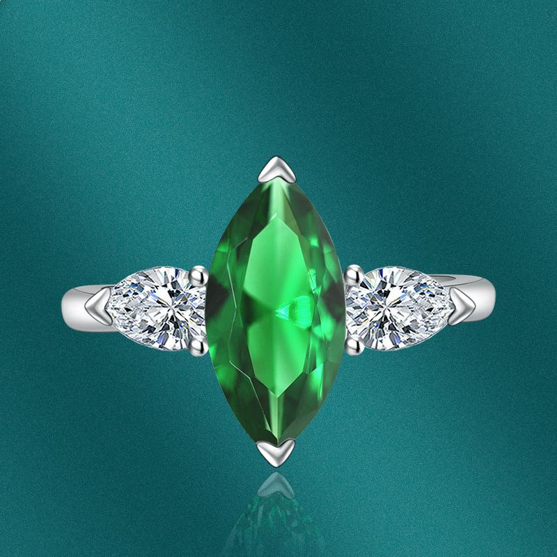 BELLA BOX Открывающиеся кольца изменяемого размера для женщин 7*14 мм с цирконом, ювелирные изделия для помолвки, подарок