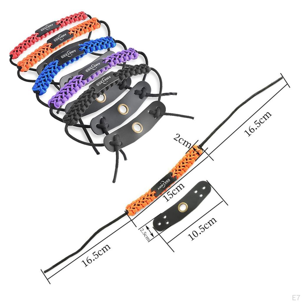 Лук для взрослых, сверхпрочный регулируемый плетеный шнур на запястье, изогнутая веревка