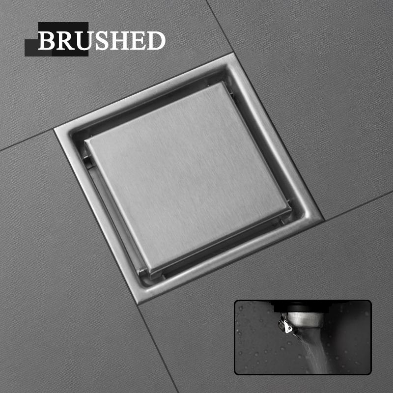 Скрытый тип квадратная плитка вставка пол решетки для слива душа слив из нержавеющей стали 304 балкон ванна угловой дезодорант слив пола