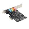 Звуковая карта PCIe5.1 Внутренний многоканальный звуковой чип Экспресс-адаптер с компакт-диском для настольного ПК