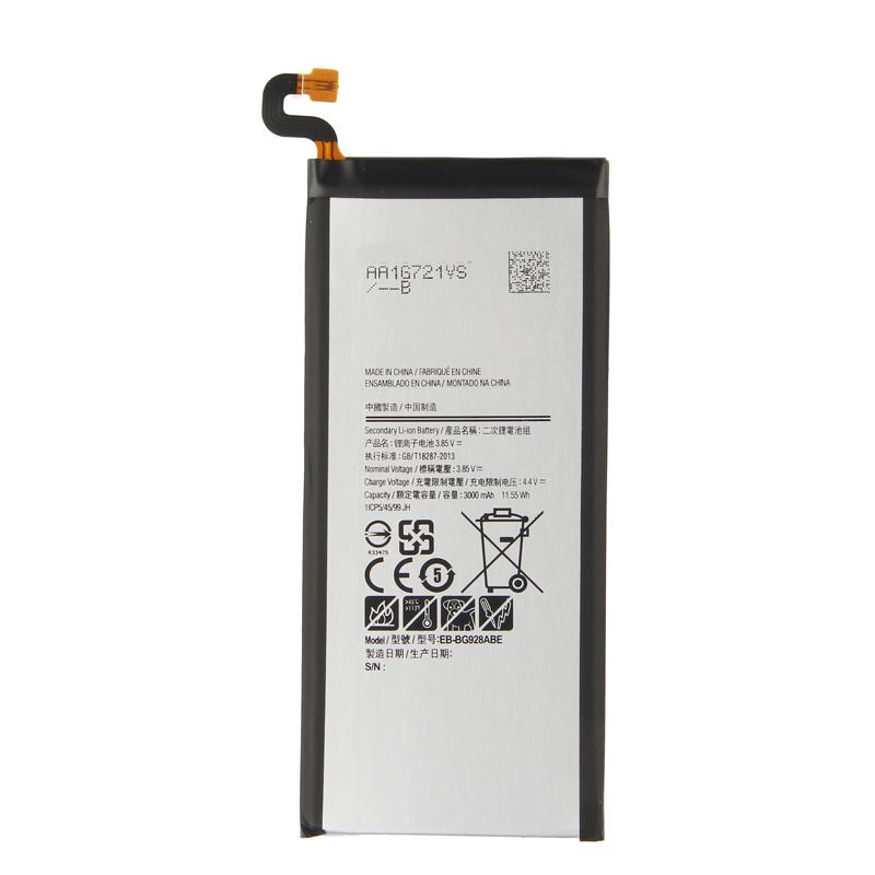 Оригинальный аккумулятор высокого качества EB-BG928ABE для Samsung GALAXY S6 SM-G9280 G928F G9287 G928V 3000 мАч