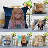 Anime My-Dress-Up-Darling Office Cushion Pillowcase Car Cushion Cover45X45CM Lumbar Pillowcase Sofa Pillowcover