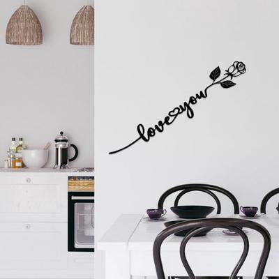 Настенный декор из металла Love You Настенный декор Rose Rustic Love Sign для декора семейной комнаты
