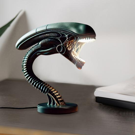 Подставка для свечи в виде инопланетного существа из смолы, статуэтка инопланетянина, подставка для свечи, настольная декоративная лампа, подарок для любителей инопланетян