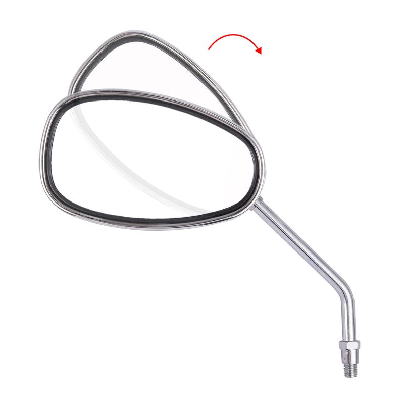 1 пара зеркал заднего вида для мотоцикла, алюминиевое прозрачное стеклянное зеркало, подходящее для Honda Shadow Ace Spirit Magna VT750 VT1100