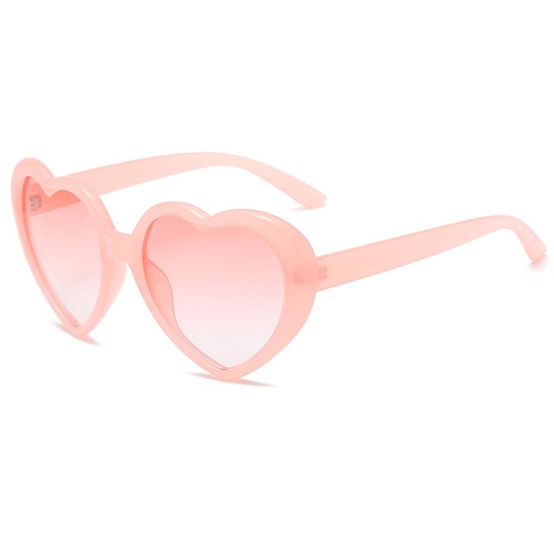 Поляризованные солнцезащитные очки Fantasy Gradient Популярные очки в форме персикового сердца Анти-УФ солнцезащитные очки Красочный радужный дизайн