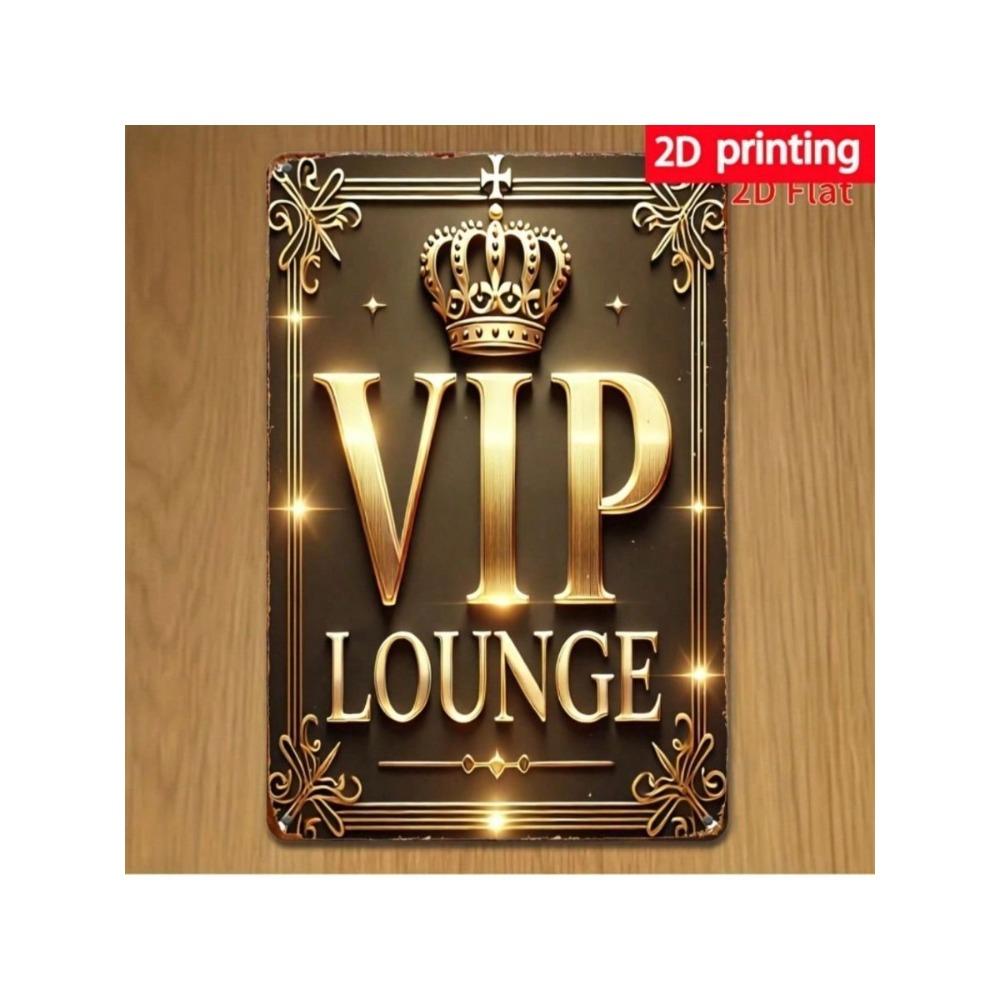 Винтажная металлическая табличка VIP-зона Настенное искусство Декор гаража