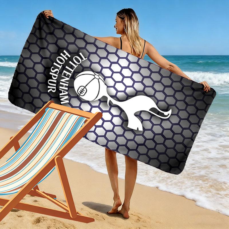Spurs logo Print Beach Towel, Large Soft Quick Dry Towel for Beach Camping Swimming