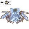 Шорты для Муай Тай Fluory Однотонные Шорты для Боксерских Тренировок Мужская Одежда для Бокса Женские Шорты для Свободного Боя с Лентой