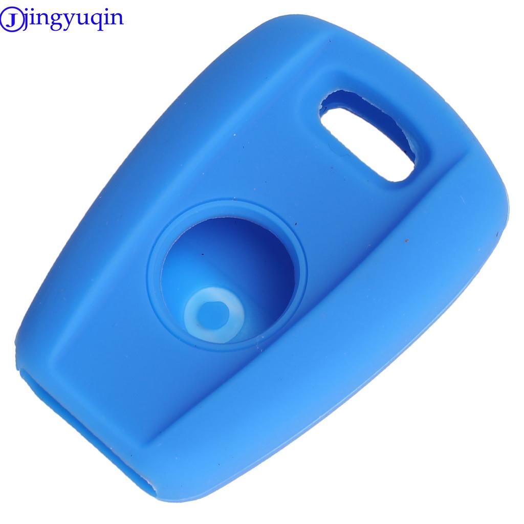 Силиконовый чехол для автомобильного ключа jingyuqin для Fiat Punto Doblo Bravo 1 кнопка корпус чехол SIP22/GT15R лезвие стиль