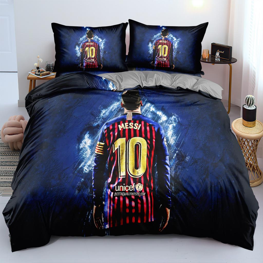 World Cup Star Bedding Three-Piece Set 90-120G Abrasive Cloth 3D Digital Printing