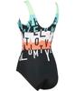 Wacoal Swimwear SWO521 Стройнящий купальник, закрывающий области тела, подходит до размера плюс-сайз, фитнес-размер 9, женский купальник полной формы, линия, (Животик,