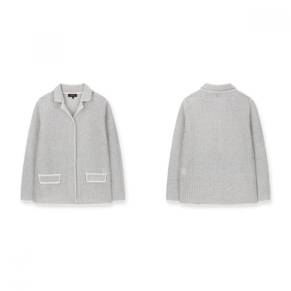 Furina Linen Tailored Knit Jacket Italy