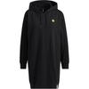Neo Solid Color Casual Hooded Long Sleeve Midi Dress Women Dresses Black H45529