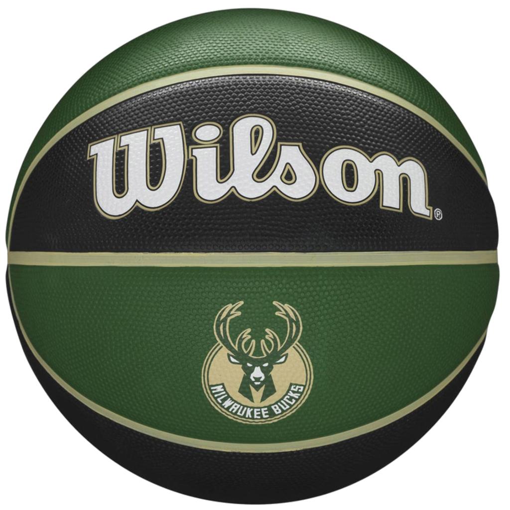 Wilson Мяч баскетбольный Milwaukee Bucks Team NBA, унисекс, зеленый