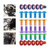12Pcs Chainring Bolts Anti-rust Fade-less Bike Parts Bike Crank Fixing Bolt Kit for Bicycle