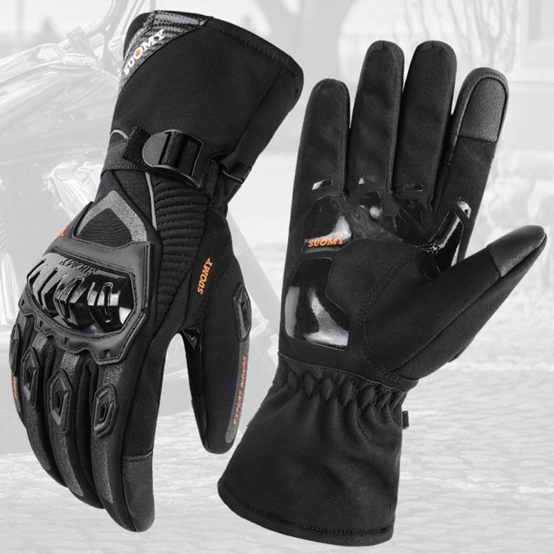 Unisex Motorcycle Gloves Full Finger Touchscreen Sports Gloves for BMX MTB Riding Cycling with Hard Knuckles Protection