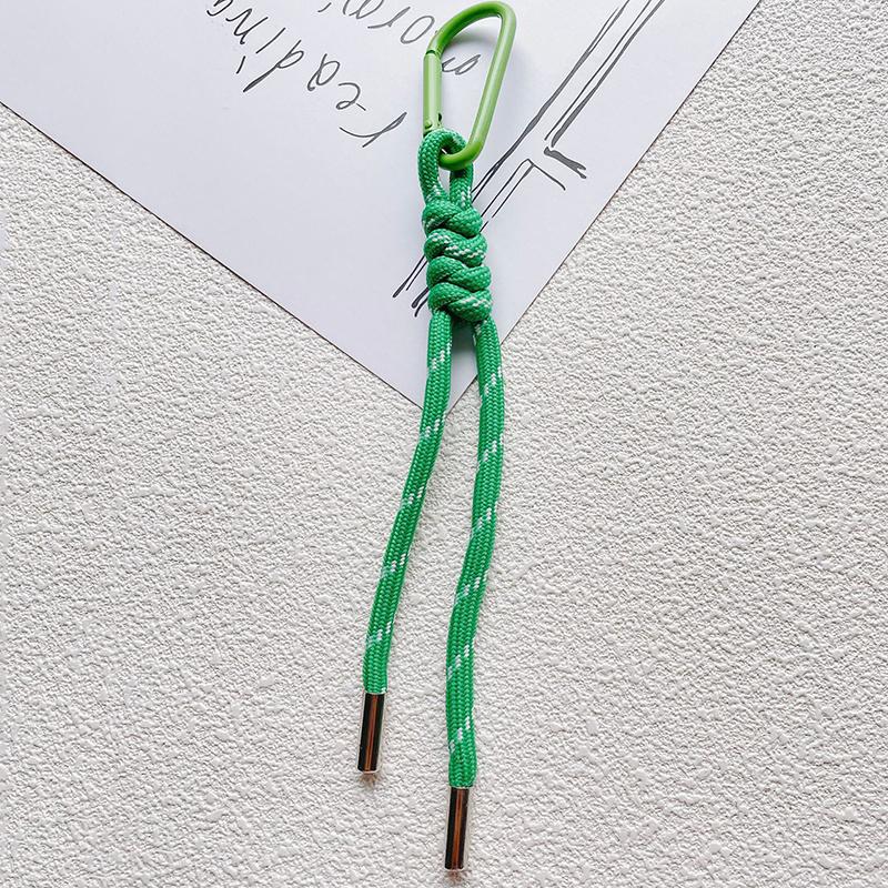Нейлоновый брелок из плетеной вручную веревки, Y2K мода, подвеска для сумки, украшение, сделай сам, красочная подвеска, подарок