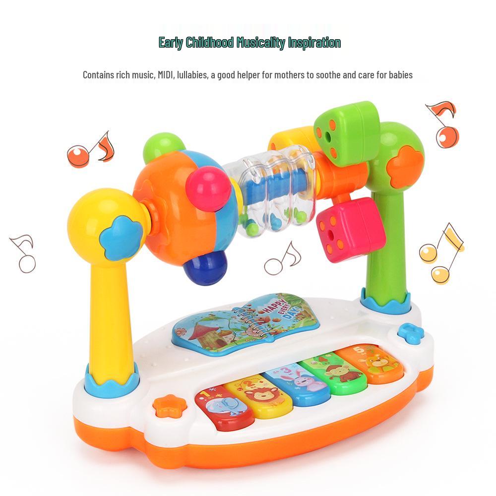 Multifunctional Baby Electronic Keyboard with Lights - Early Education and Singing Musical Instrument