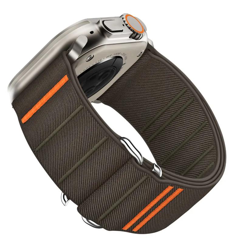 Нейлоновый ремешок-петля для Apple Watch Band 49 мм 46 мм 42 мм 45 мм 44 мм Спортивный браслет для IWatch Series Ultra 2 10 9 8 7 SE 6 5 4 Correa