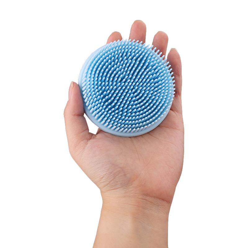 Hot Product Soft Full Silicone Shower Body Scrubber Good Quality Silicone Body Brush Scrub Custom Color Logo Silicone Bath Brush