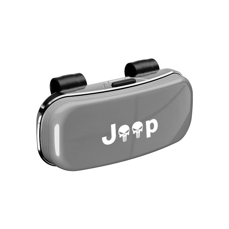 Car Sun Visor Glasses Case Holder Protective Organizer For Jeep Grand Cherokee Wrangler JK Gladiator Compass Renegade Wagoneer AJO1