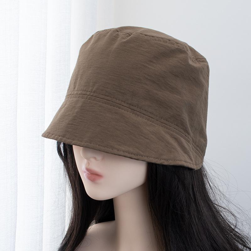 Short Brimmed Basin Hat for Spring Summer Sun Protection Fisherman Hat for Leisure Versatile Bucket Hat Foldable Solid Color Hat for Women