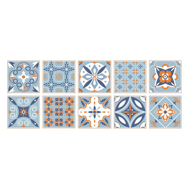 10 листов кухонная клейкая настенная плитка, наклейка для пола, украшения ванной комнаты, очистка и приклеивание фартука, водонепроницаемые керамические обои, 3d настенная панель