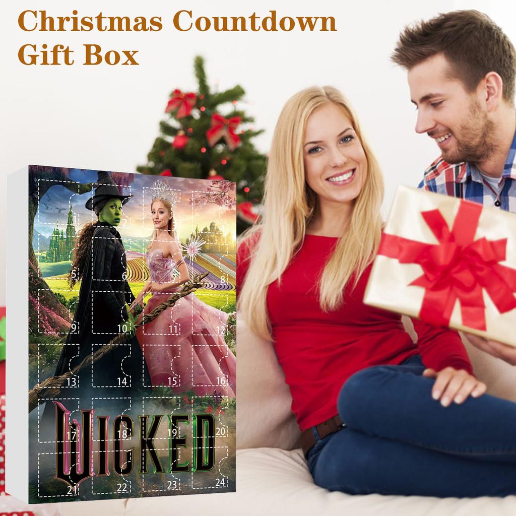 Christmas Wicked Countdown Calendar Blind Box Tree Acrylic Pendant Gift Daily