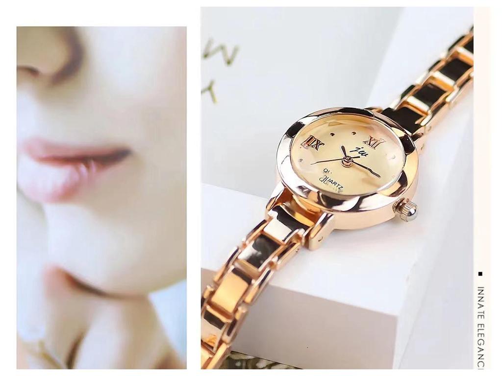 Женские простые кварцевые часы в корейском стиле - Маленький циферблат, Модные и элегантные для леди и студенток