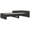 Bed Frame Black 75 x 190 cm Particleboard