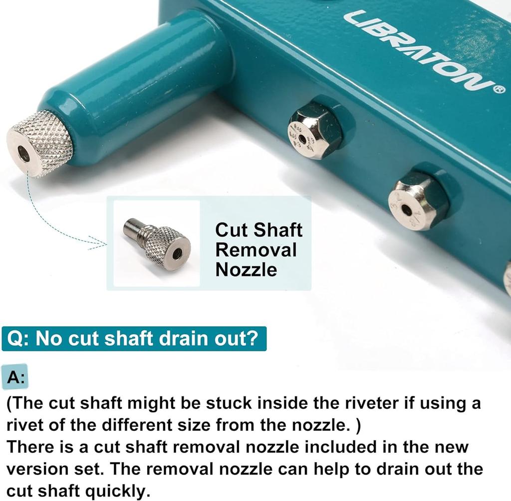 LIBRATON Тяжелый ручной заклепочник с 100 сверлами 4 HSS, алюминиевый футляр для хранения, заклепки, биты, заклепки,