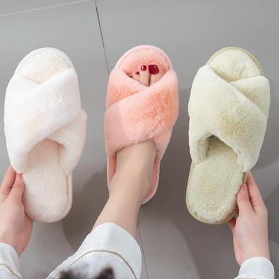 2025 Производитель Оптовая Продажа Дизайнерские Сандалии Для Спальни Zapatillas Зимние Пушистые Модные Меховые Шлепанцы Женские Тапочки