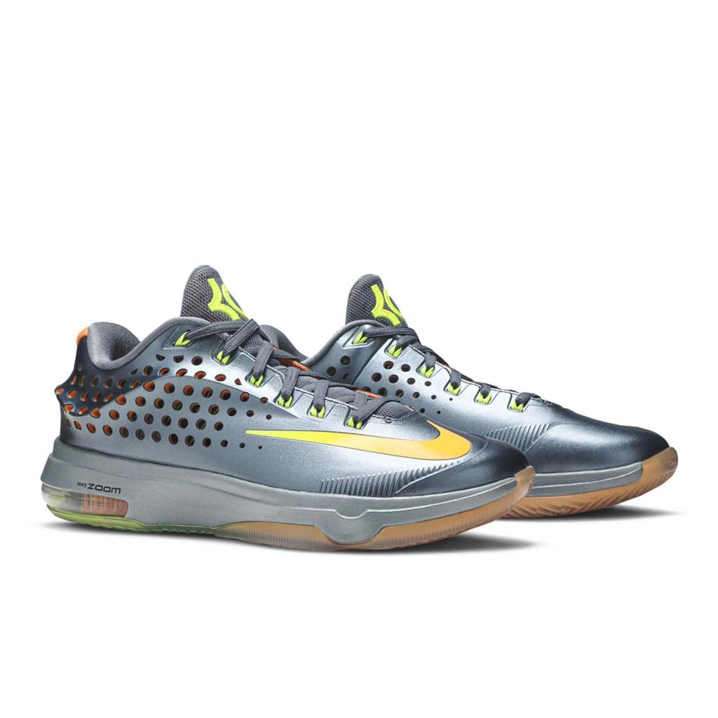Nike KD 7 Elite 'Команда' (унисекс) Баскетбольные кроссовки Синий Графит / Яркий Цитрус-Голубой Серый-Вольт 724349 478