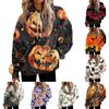 Women's Casual Fashion Print Long Sleeve Pullover Hoodies Sweatshirts